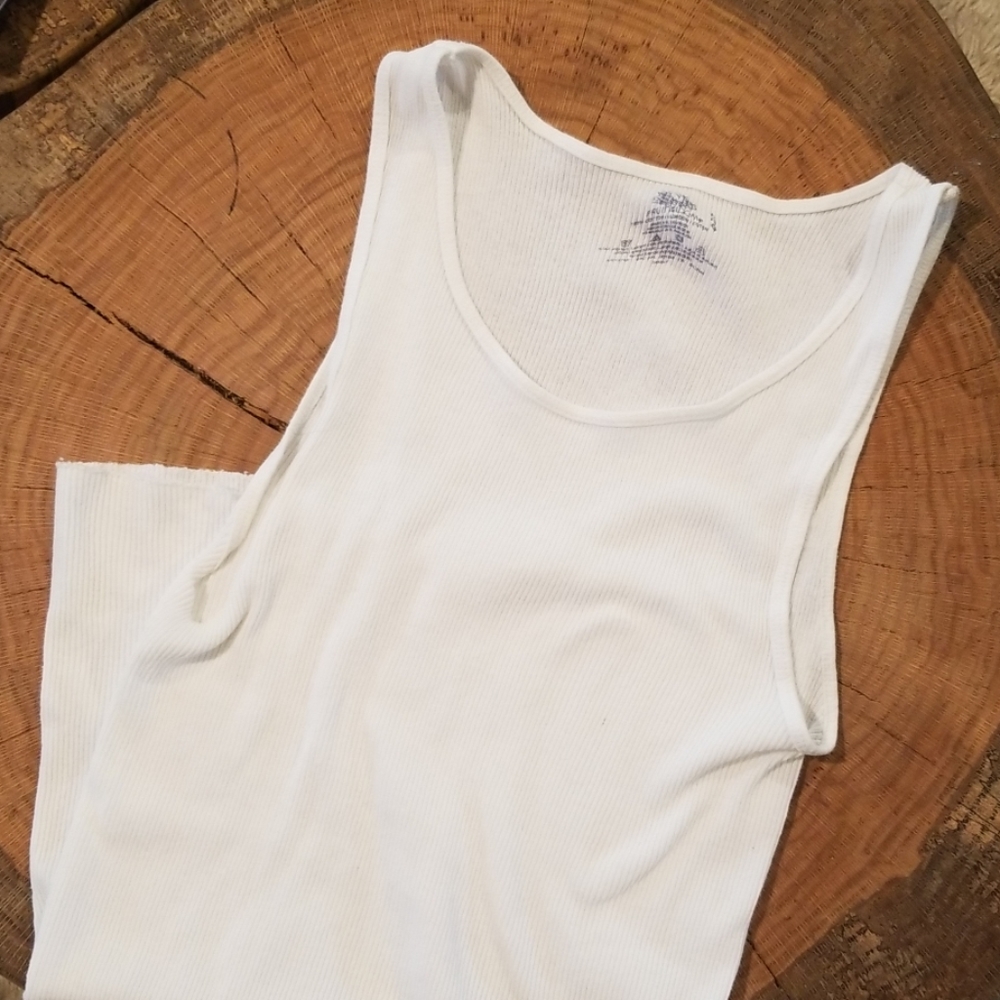 White tank top undershirt